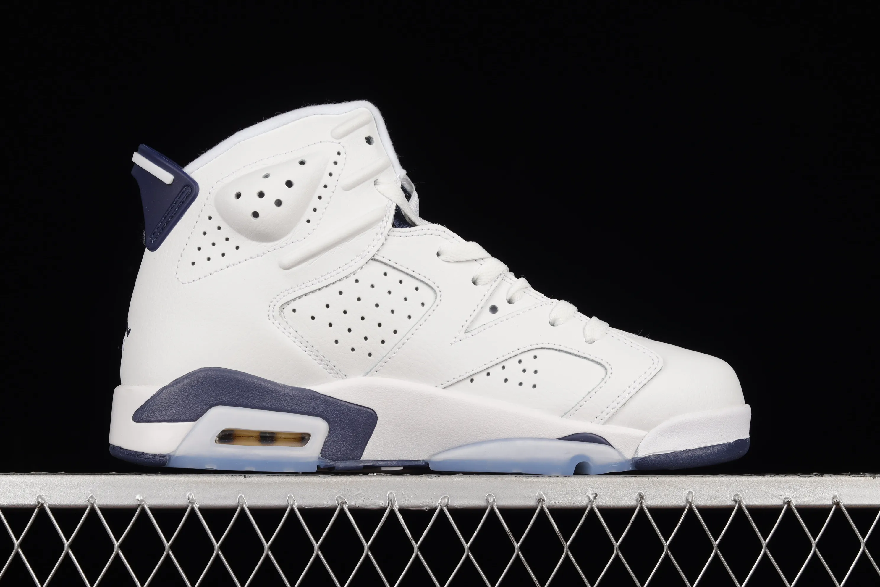 All categories Air Jordan Jordan series basketball shoes Air Jordan 6 Air Jordan 6 Retro "Midnight Navy" AJ6 Joe 6 white sea blue CT8529-141